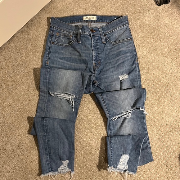 Madewell light wash skinny 9 inch jeans - Picture 4 of 4